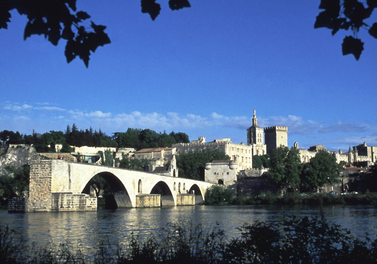 Avignon au bord du Rhône